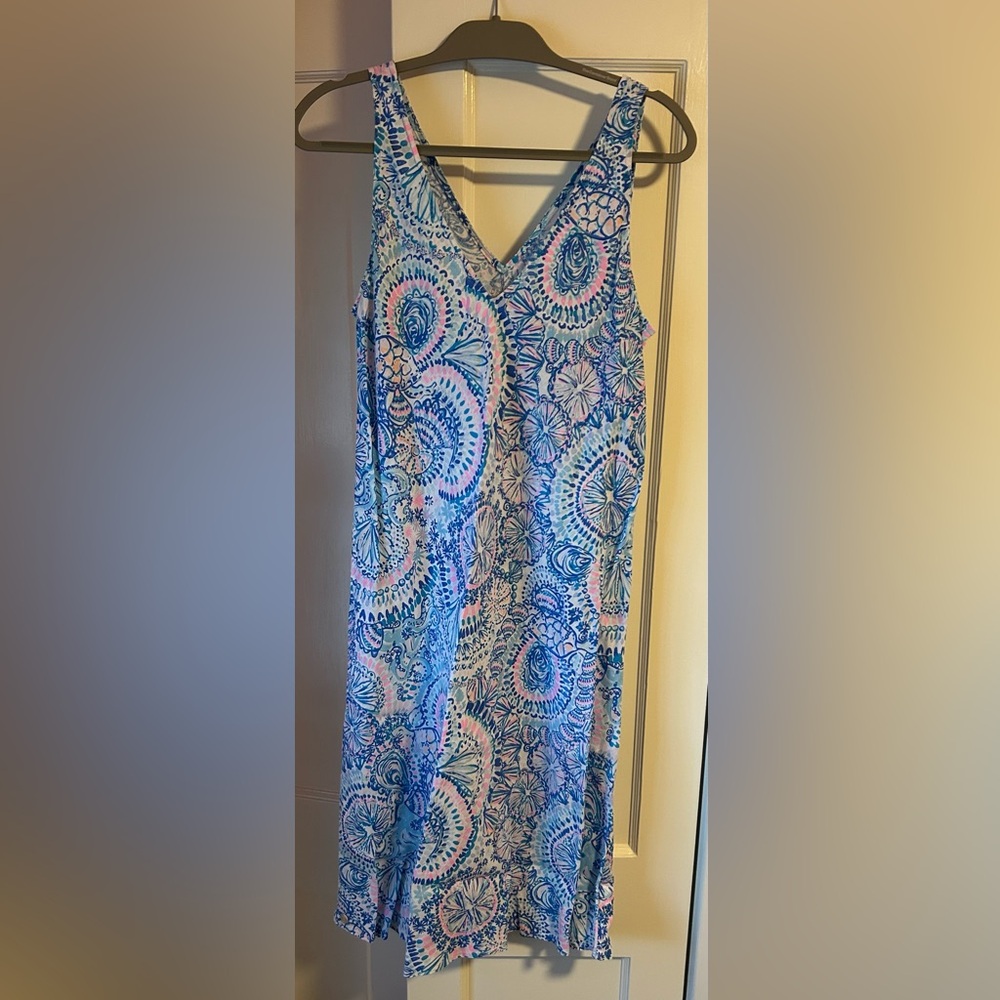 LILLY PULITZER FLORIN LINEN MIDI DRESS
